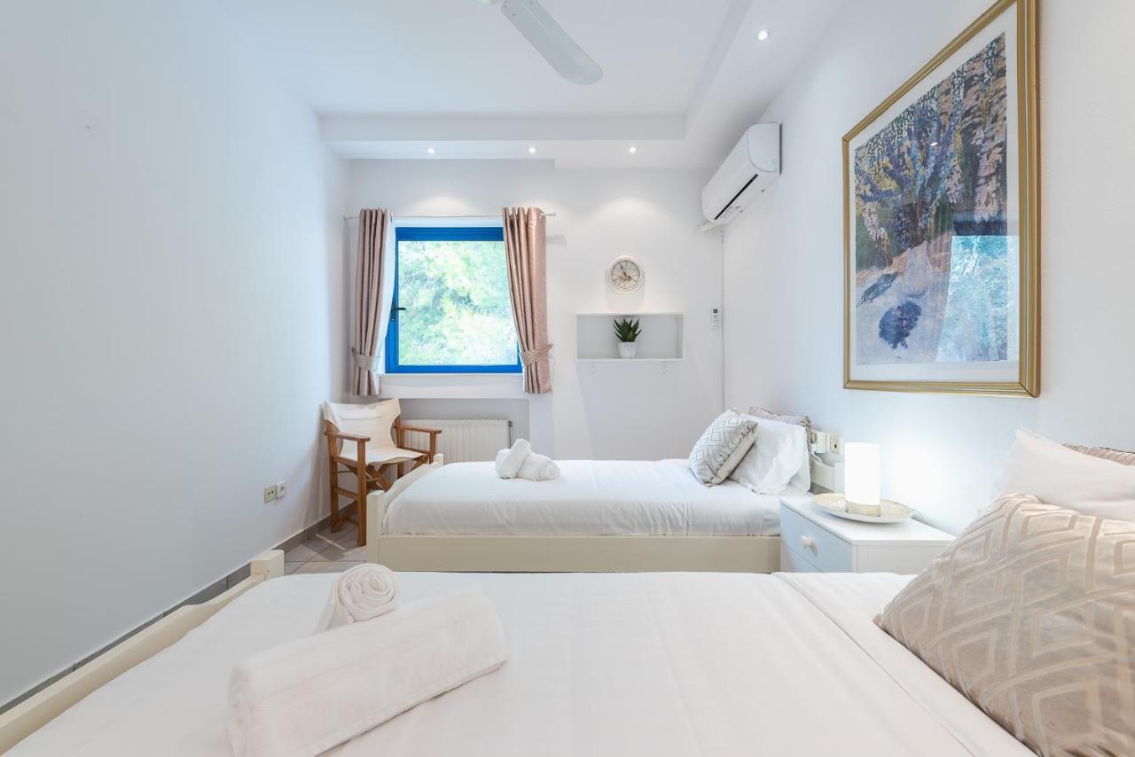 Summer Villa Pasiphae Private Pool - Bbq -Beach 2Min 苏尼翁 外观 照片