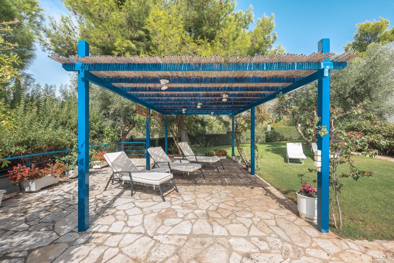 Summer Villa Pasiphae Private Pool - Bbq -Beach 2Min 苏尼翁 外观 照片