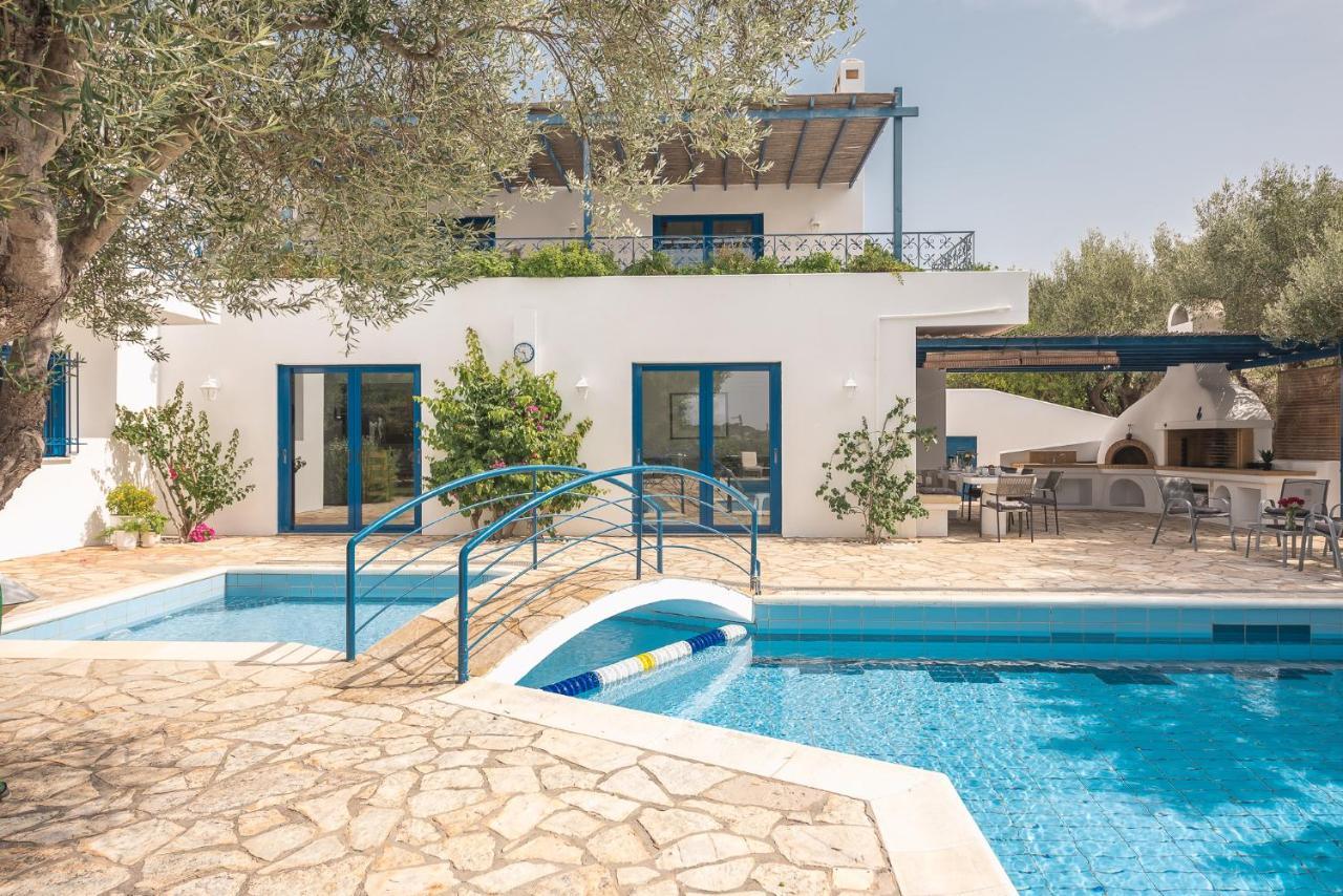 Summer Villa Pasiphae Private Pool - Bbq -Beach 2Min 苏尼翁 外观 照片