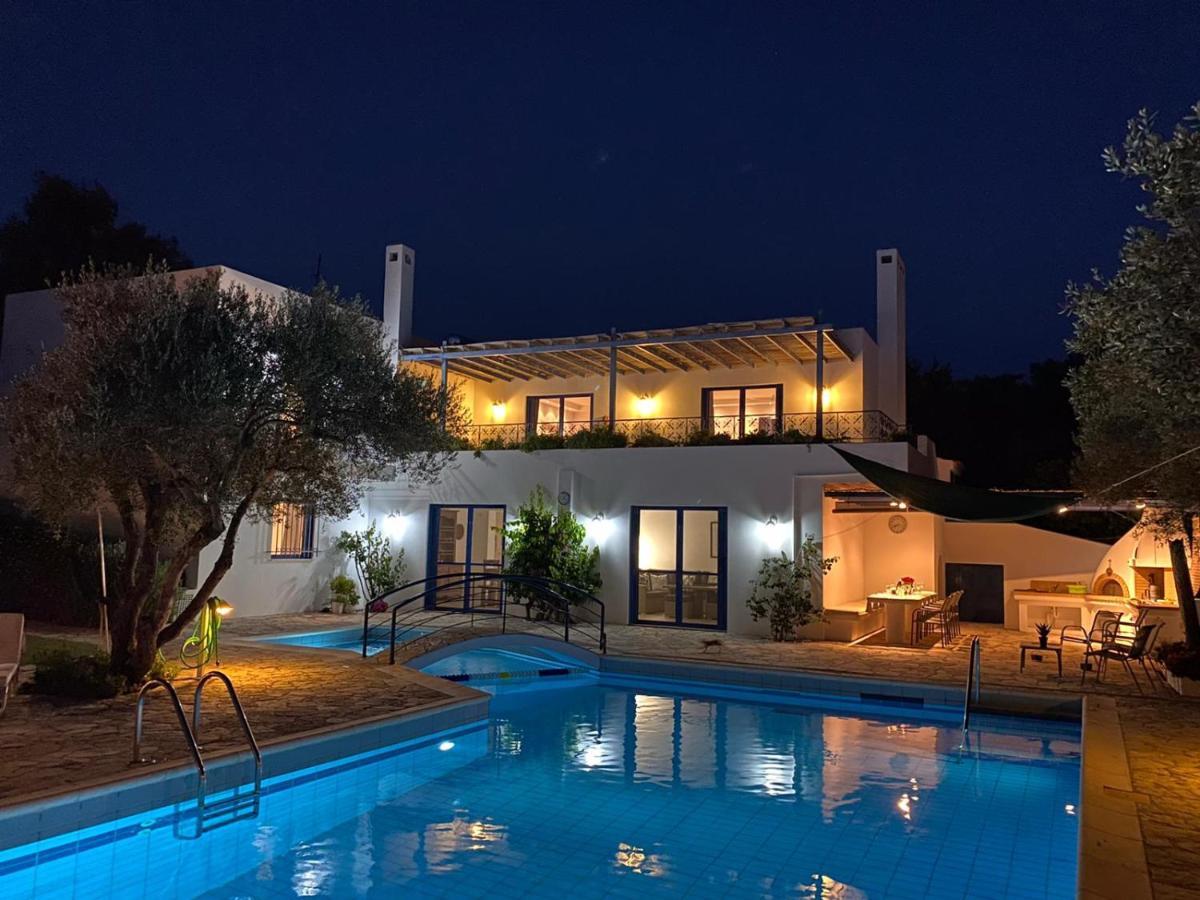 Summer Villa Pasiphae Private Pool - Bbq -Beach 2Min 苏尼翁 外观 照片